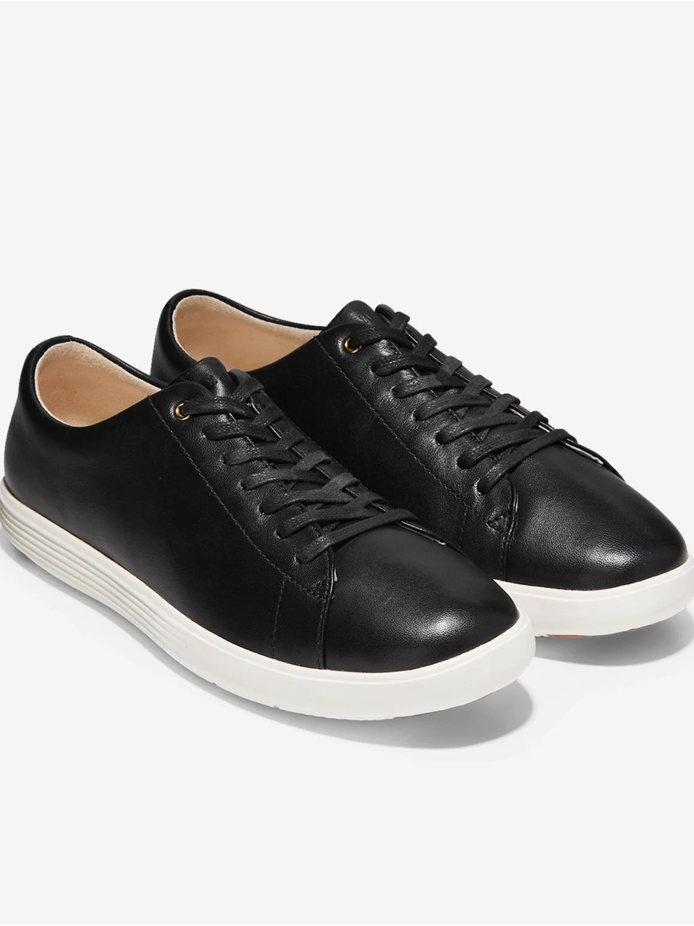 Cole Haan Women’s Black Leather Low-Top Sneakers